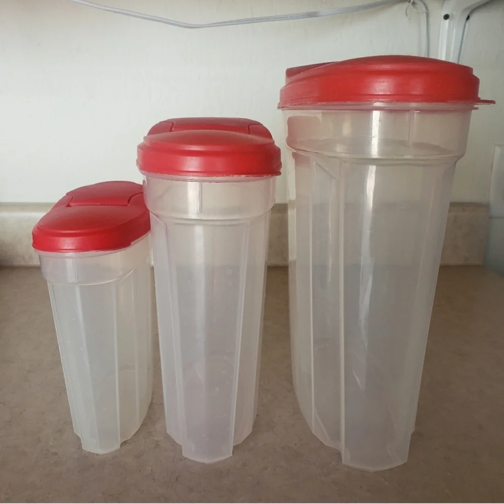 Food Storage Containers (3) Cereal Rice Pasta Dispenser
